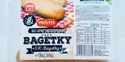 Bagetky bezlepkové 2x65g PROVITA