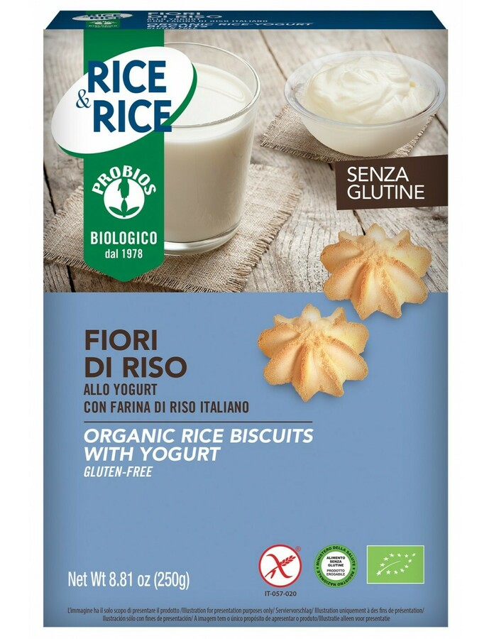 Rýžové keksy s jogurte 250g BIO - náhled